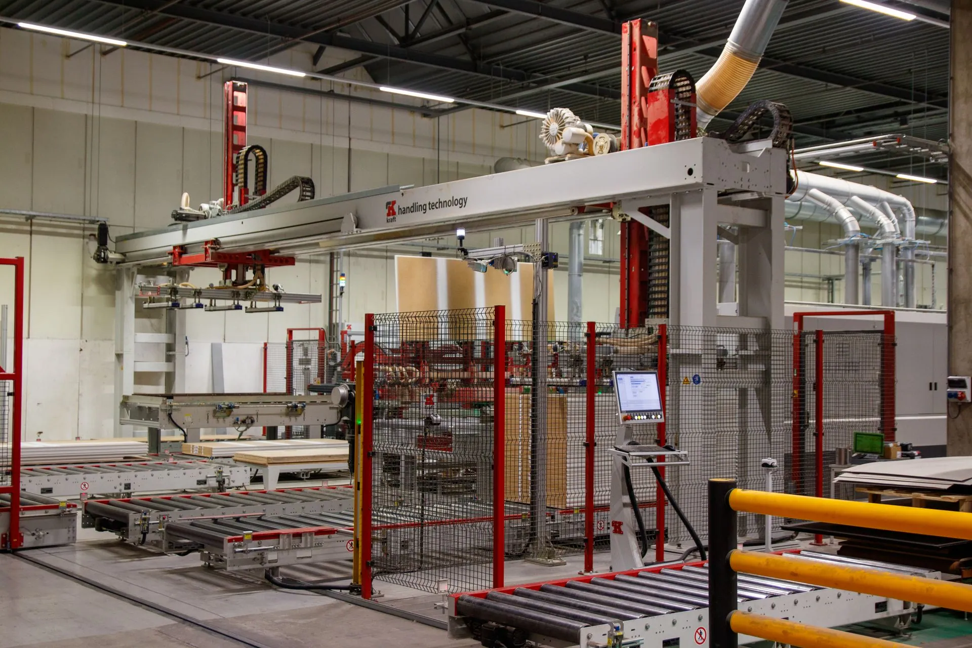 Ligne automatisée utilisée pour illustrer l'OEE